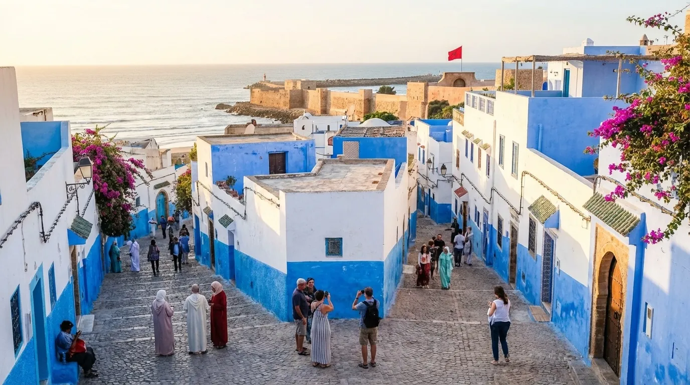 Luxury boutique riad recovery suite for dental tourism patients in Rabat Morocco
